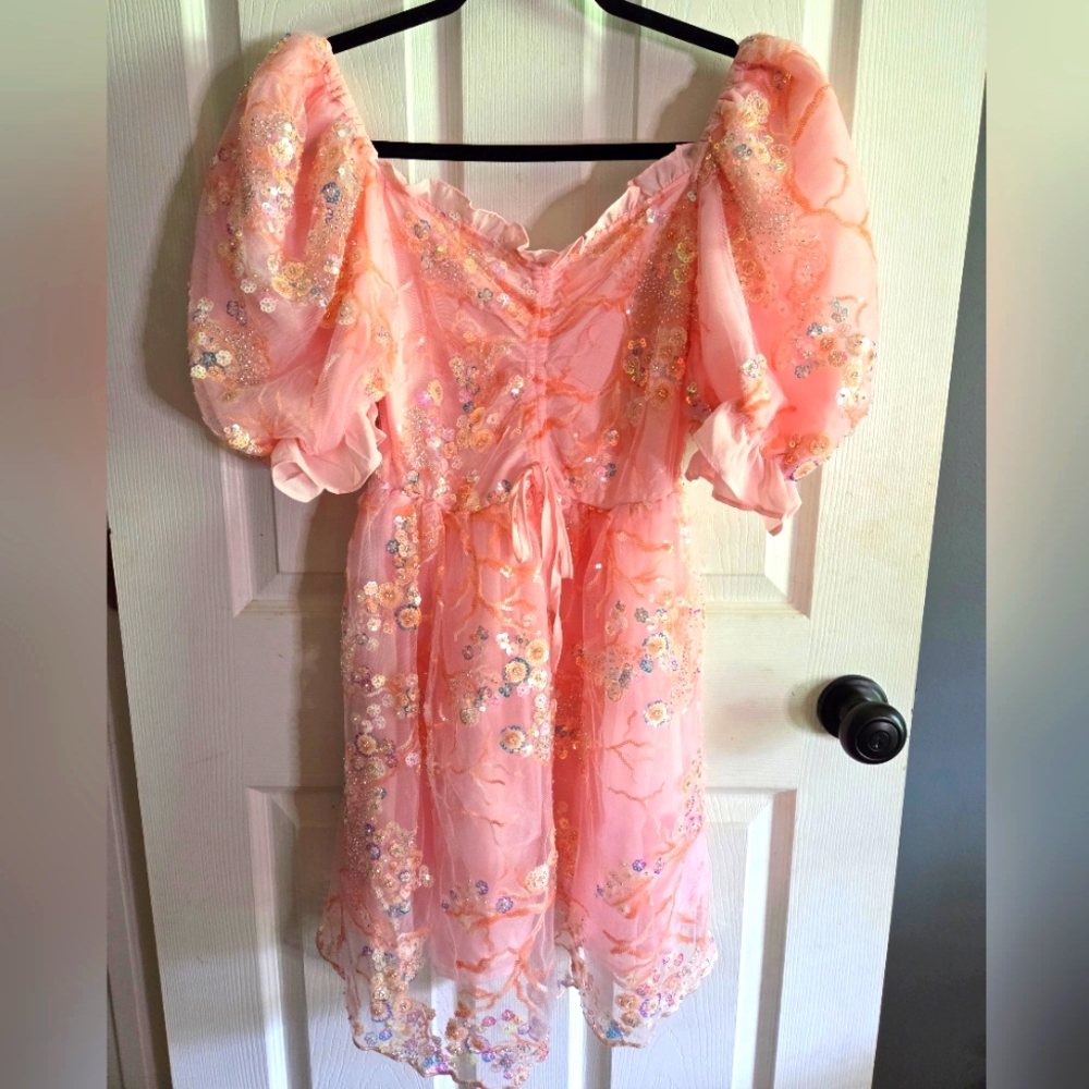 Buddy Love Pink Sequin Dress (Small)